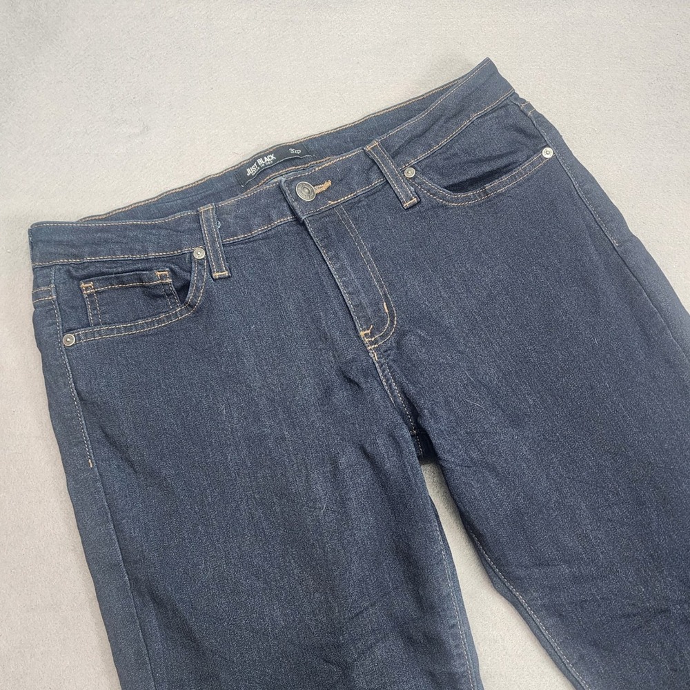 Just Black Jeans Dark Wash Flare Stretch Denim Women 32P